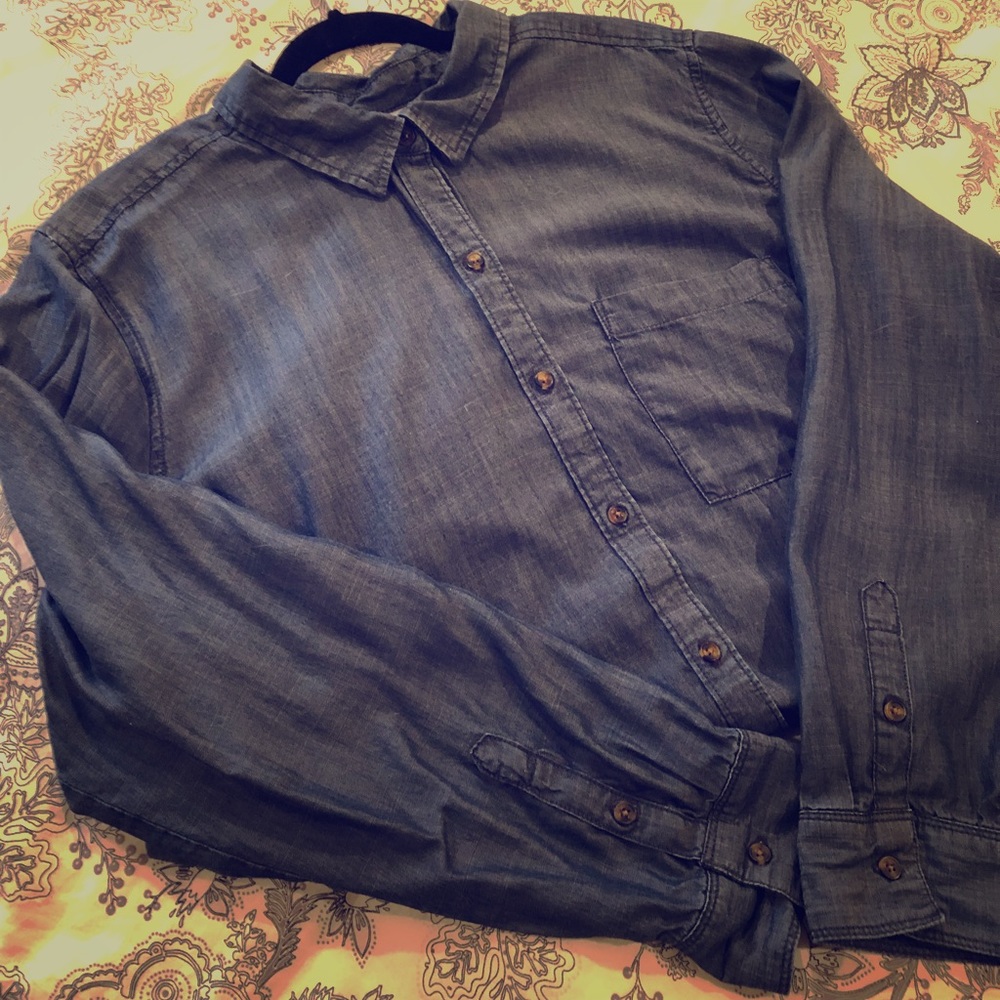 Liz Claiborne Denim Shirt XXL